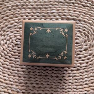 Green and Tan Decorative Jewelry Music Box
